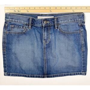 Denim Classic Summer Jean Mini Skirt Old Navy Women's Size 6